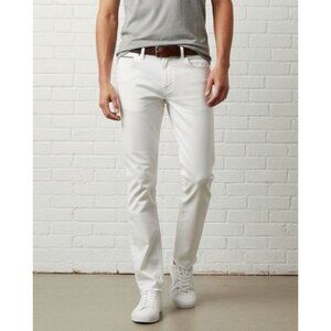 Tommy Hilfiger Mens Straight Fit White Jeans Size 32x34 Classic Denim